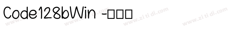 Code128bWin 字体转换